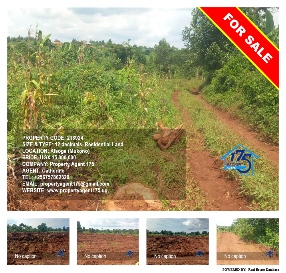 Residential Land  for sale in Kisoga Mukono Uganda, code: 218924