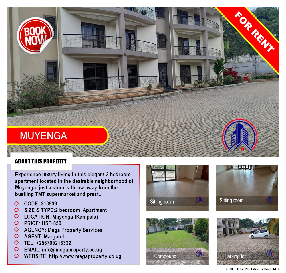 2 bedroom Apartment  for rent in Muyenga Kampala Uganda, code: 218939