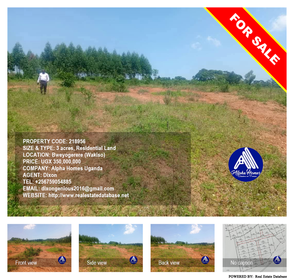 Residential Land  for sale in Bweyogerere Wakiso Uganda, code: 218956