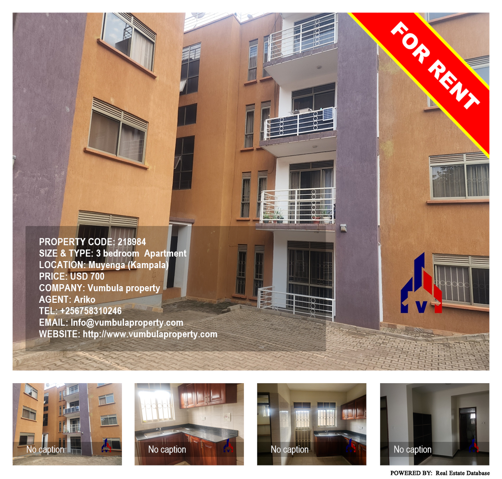 3 bedroom Apartment  for rent in Muyenga Kampala Uganda, code: 218984