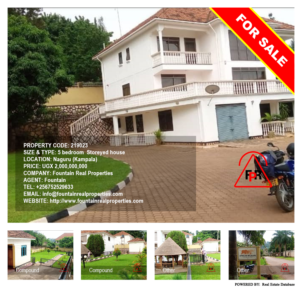 5 bedroom Storeyed house  for sale in Naguru Kampala Uganda, code: 219023