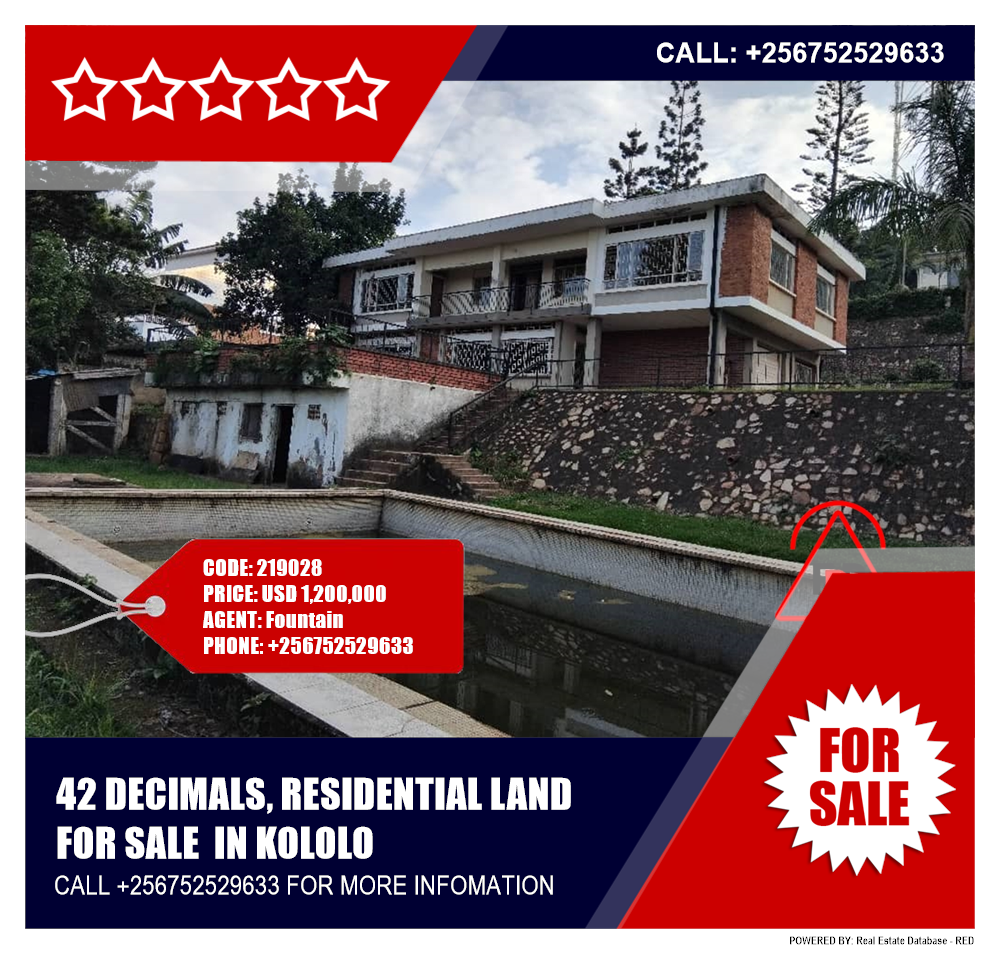 Residential Land  for sale in Kololo Kampala Uganda, code: 219028