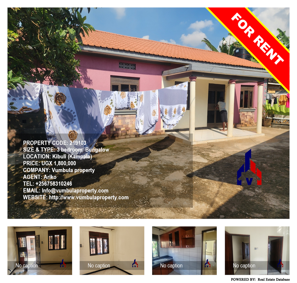 3 bedroom Bungalow  for rent in Kibuli Kampala Uganda, code: 219103