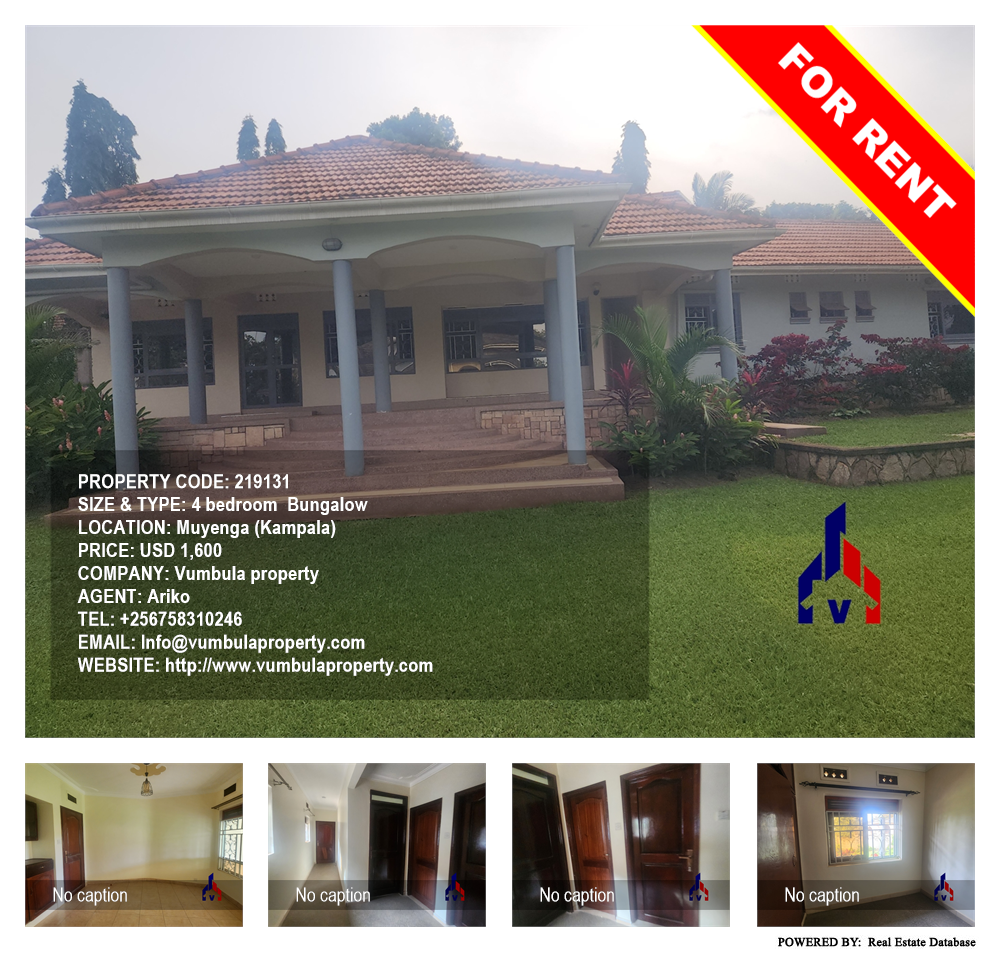 4 bedroom Bungalow  for rent in Muyenga Kampala Uganda, code: 219131