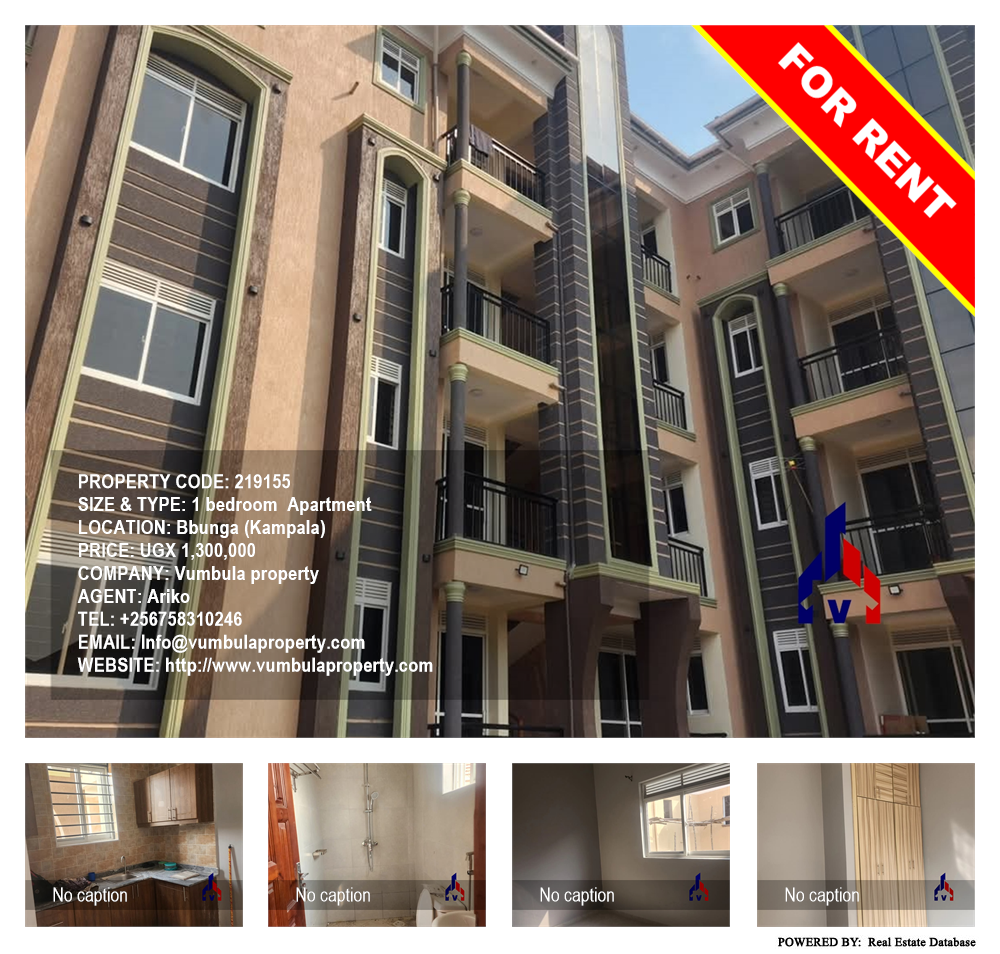 1 bedroom Apartment  for rent in Bbunga Kampala Uganda, code: 219155