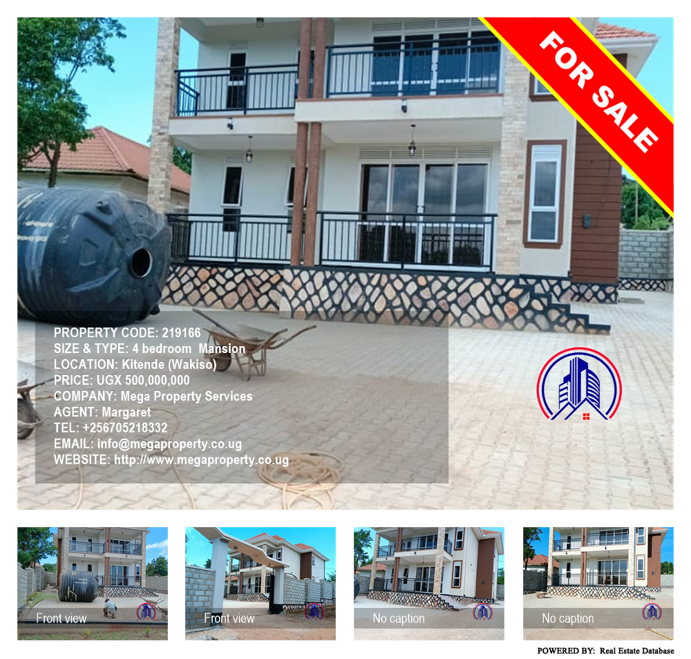 4 bedroom Mansion  for sale in Kitende Wakiso Uganda, code: 219166