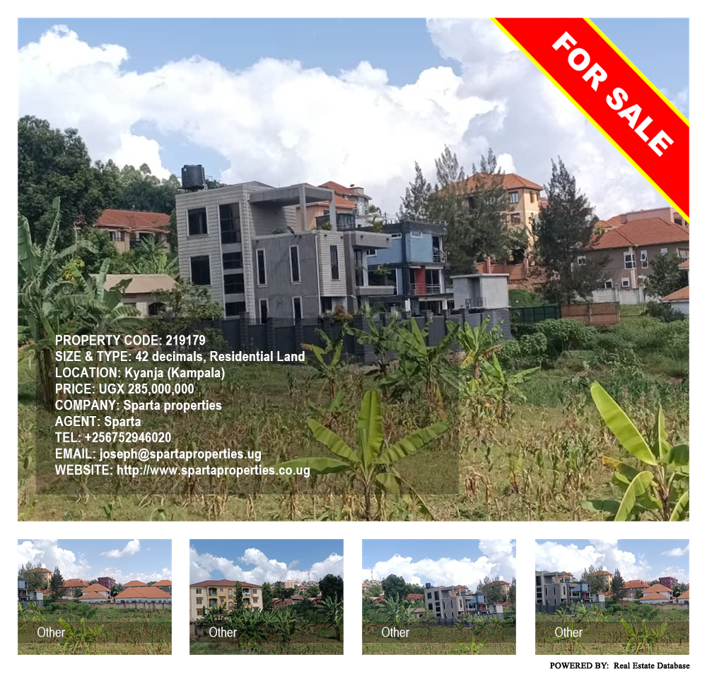 Residential Land  for sale in Kyanja Kampala Uganda, code: 219179