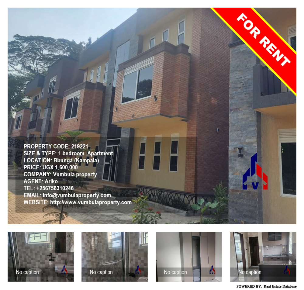 1 bedroom Apartment  for rent in Bbunga Kampala Uganda, code: 219221