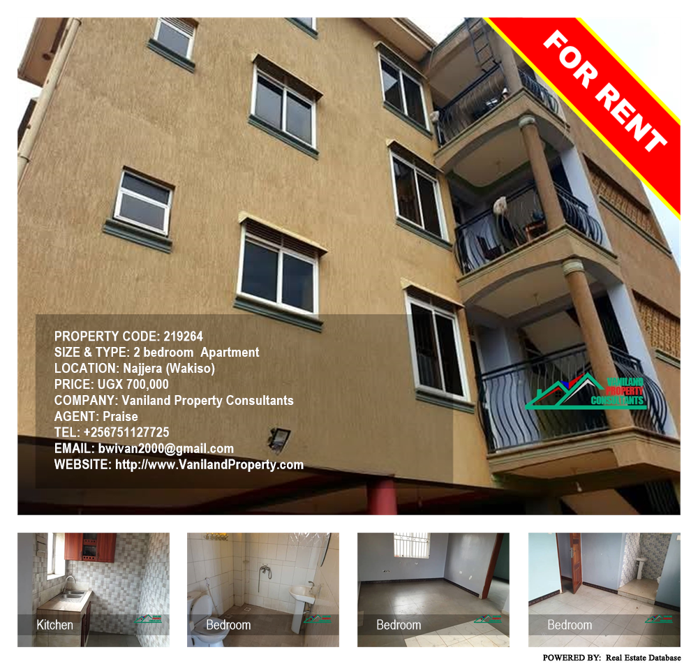 2 bedroom Apartment  for rent in Najjera Wakiso Uganda, code: 219264