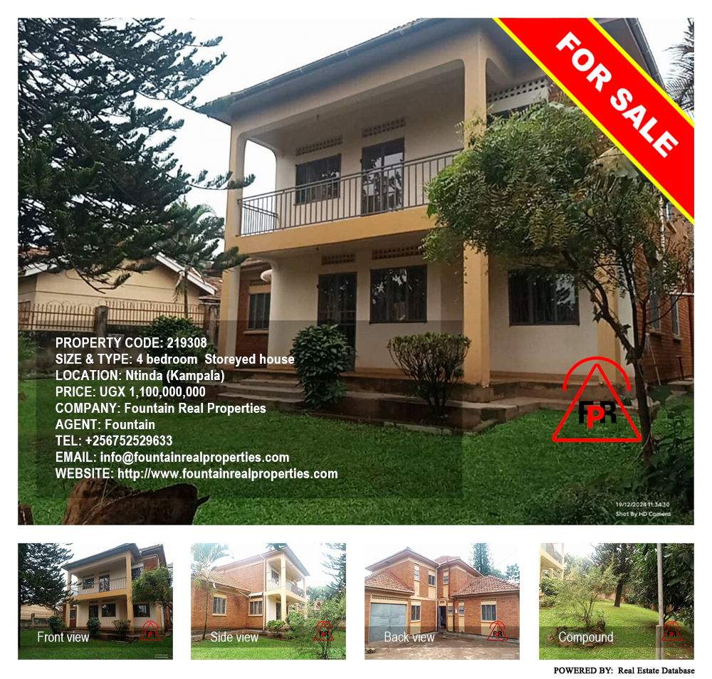 4 bedroom Storeyed house  for sale in Ntinda Kampala Uganda, code: 219308