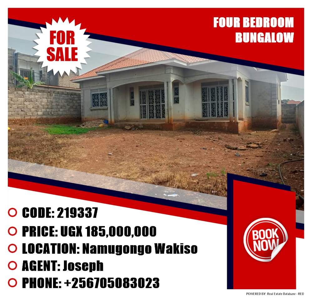 4 bedroom Bungalow  for sale in Namugongo Wakiso Uganda, code: 219337