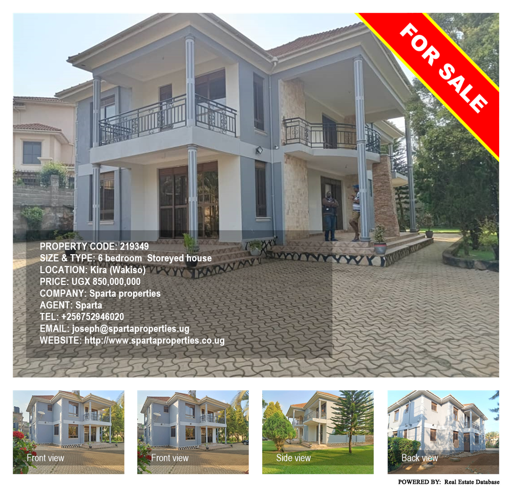 6 bedroom Storeyed house  for sale in Kira Wakiso Uganda, code: 219349