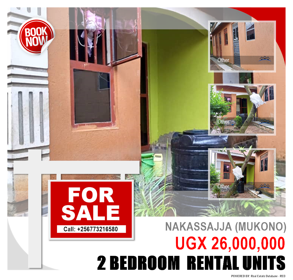 2 bedroom Rental units  for sale in Nakassajja Mukono Uganda, code: 219365