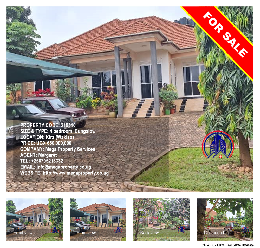 4 bedroom Bungalow  for sale in Kira Wakiso Uganda, code: 219510