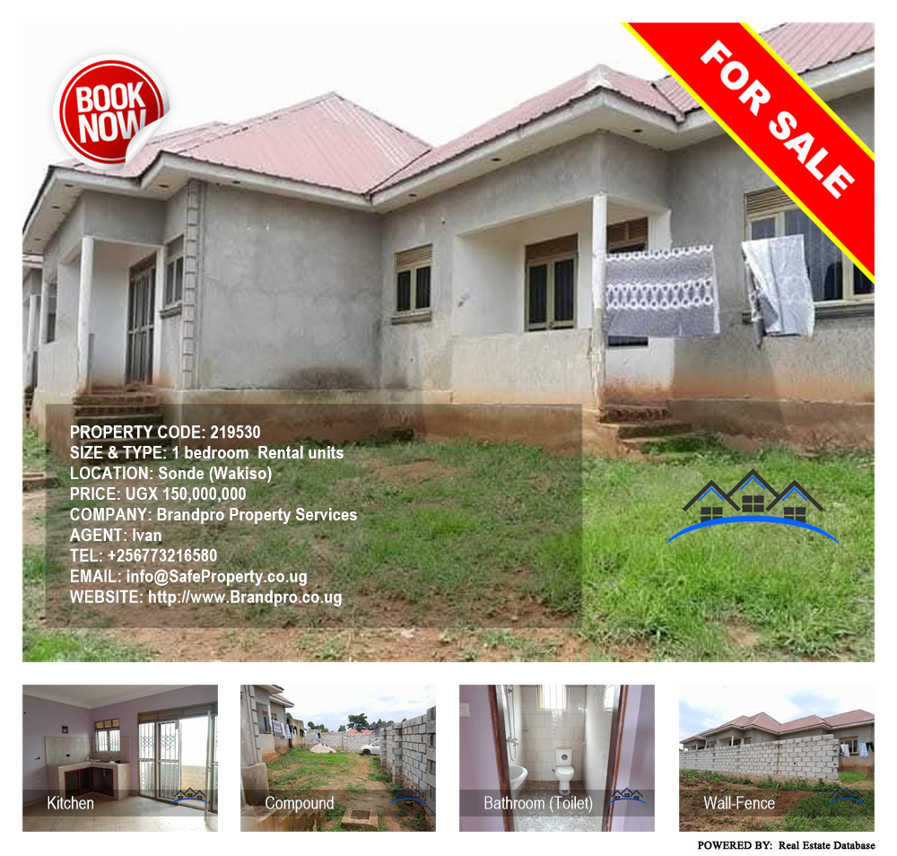 1 bedroom Rental units  for sale in Sonde Wakiso Uganda, code: 219530