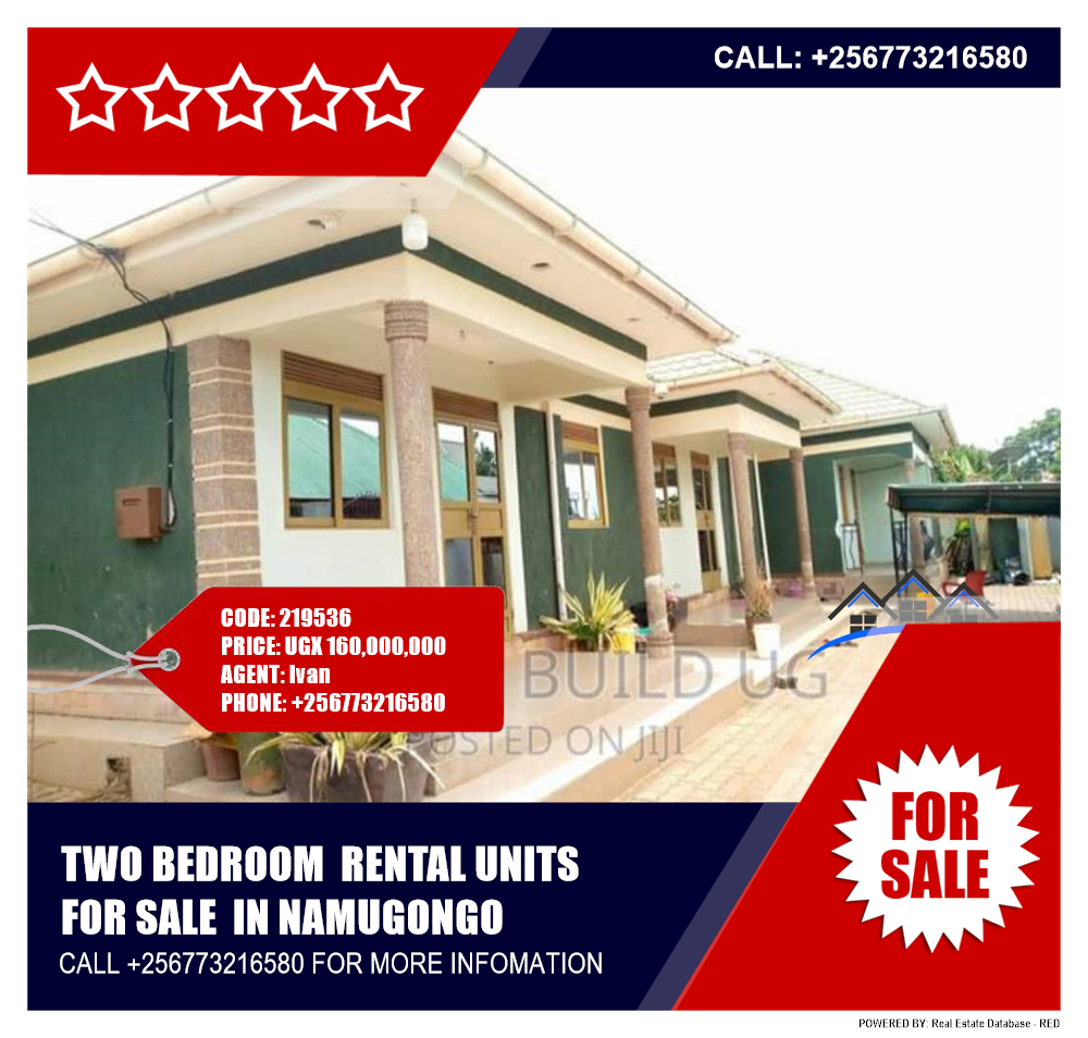 2 bedroom Rental units  for sale in Namugongo Wakiso Uganda, code: 219536