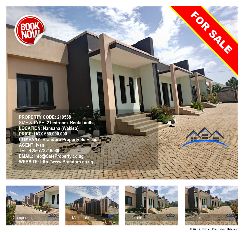 2 bedroom Rental units  for sale in Nansana Wakiso Uganda, code: 219538