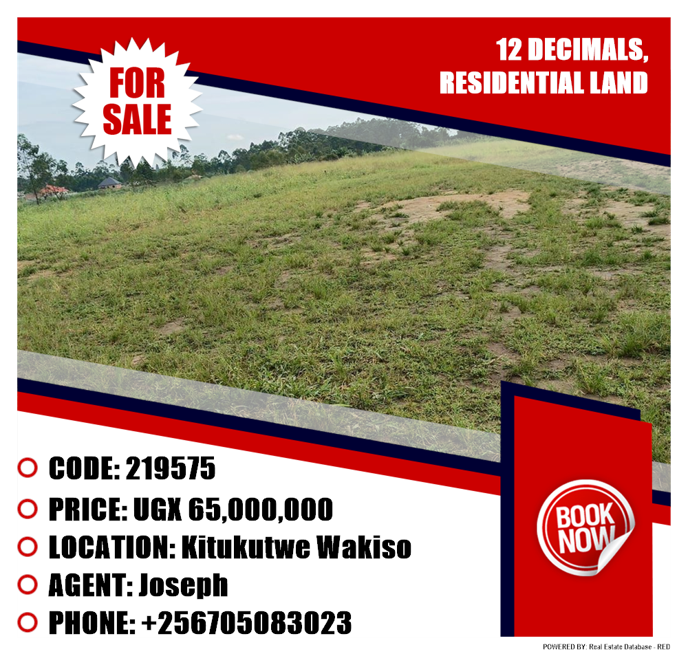 Residential Land  for sale in Kitukutwe Wakiso Uganda, code: 219575