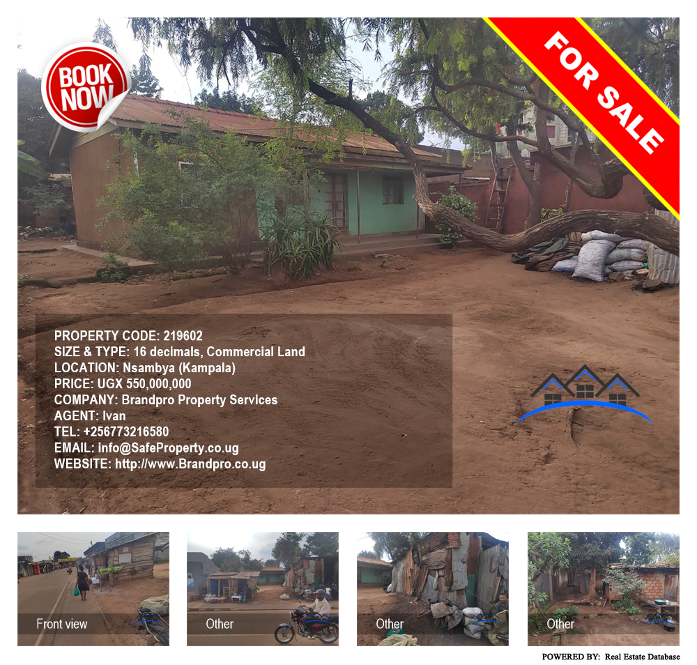 Commercial Land  for sale in Nsambya Kampala Uganda, code: 219602