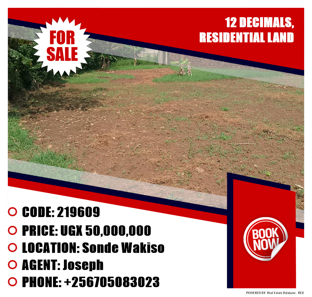 Residential Land  for sale in Sonde Wakiso Uganda, code: 219609