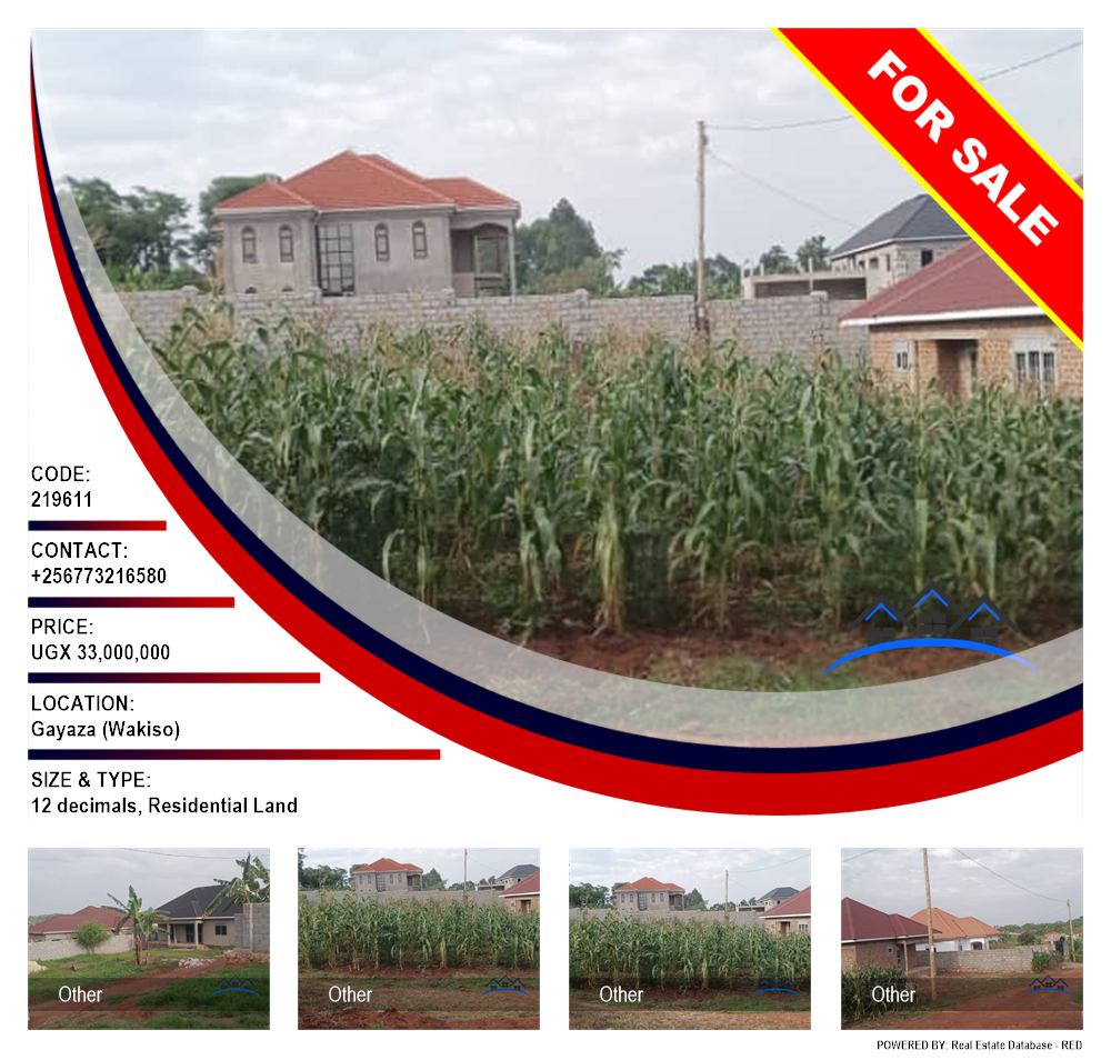 Residential Land  for sale in Gayaza Wakiso Uganda, code: 219611