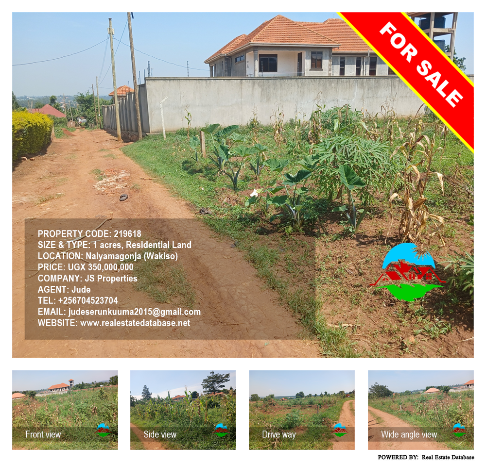 Residential Land  for sale in Nalyamagonja Wakiso Uganda, code: 219618