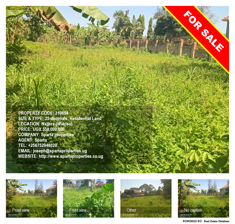 Residential Land  for sale in Najjera Wakiso Uganda, code: 219654