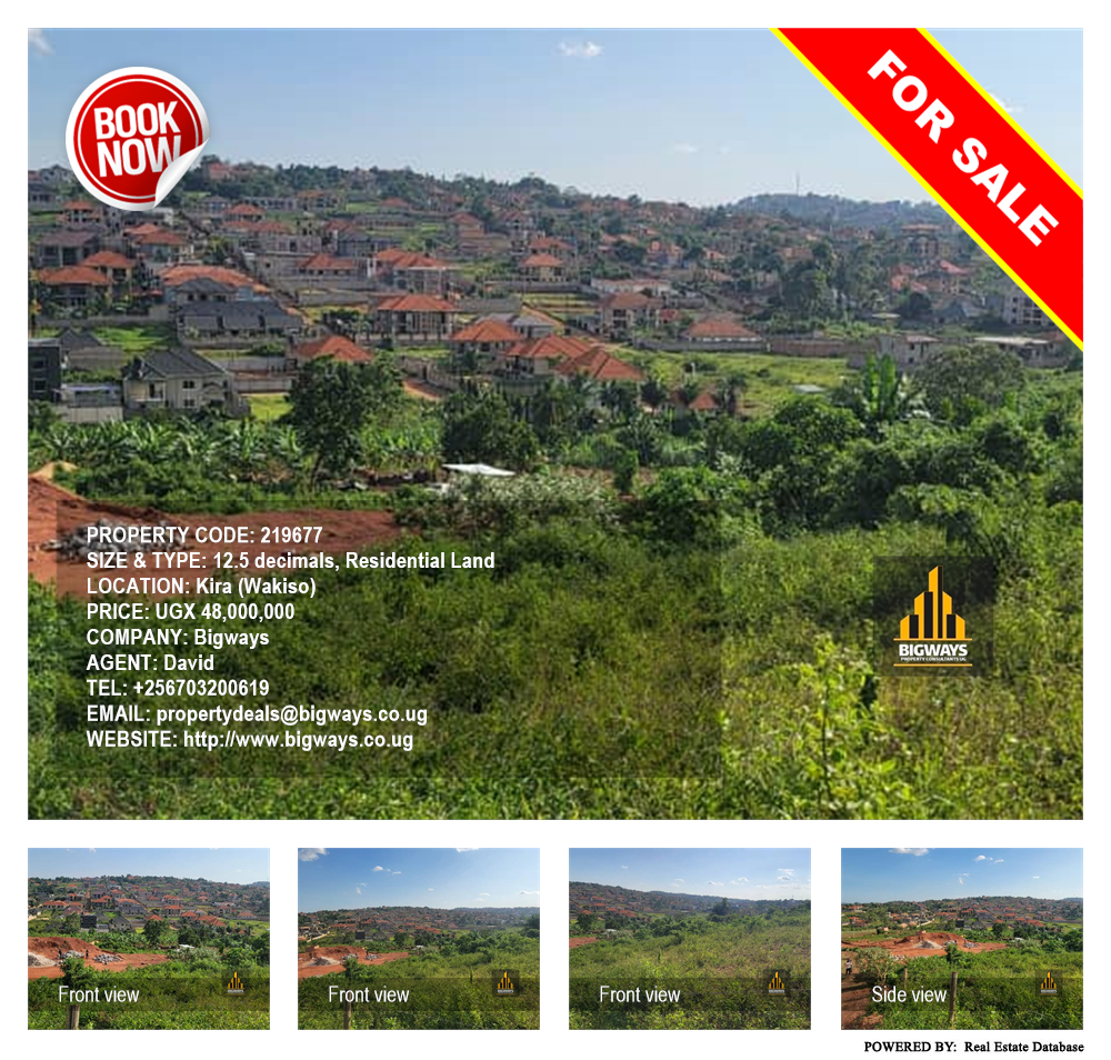 Residential Land  for sale in Kira Wakiso Uganda, code: 219677