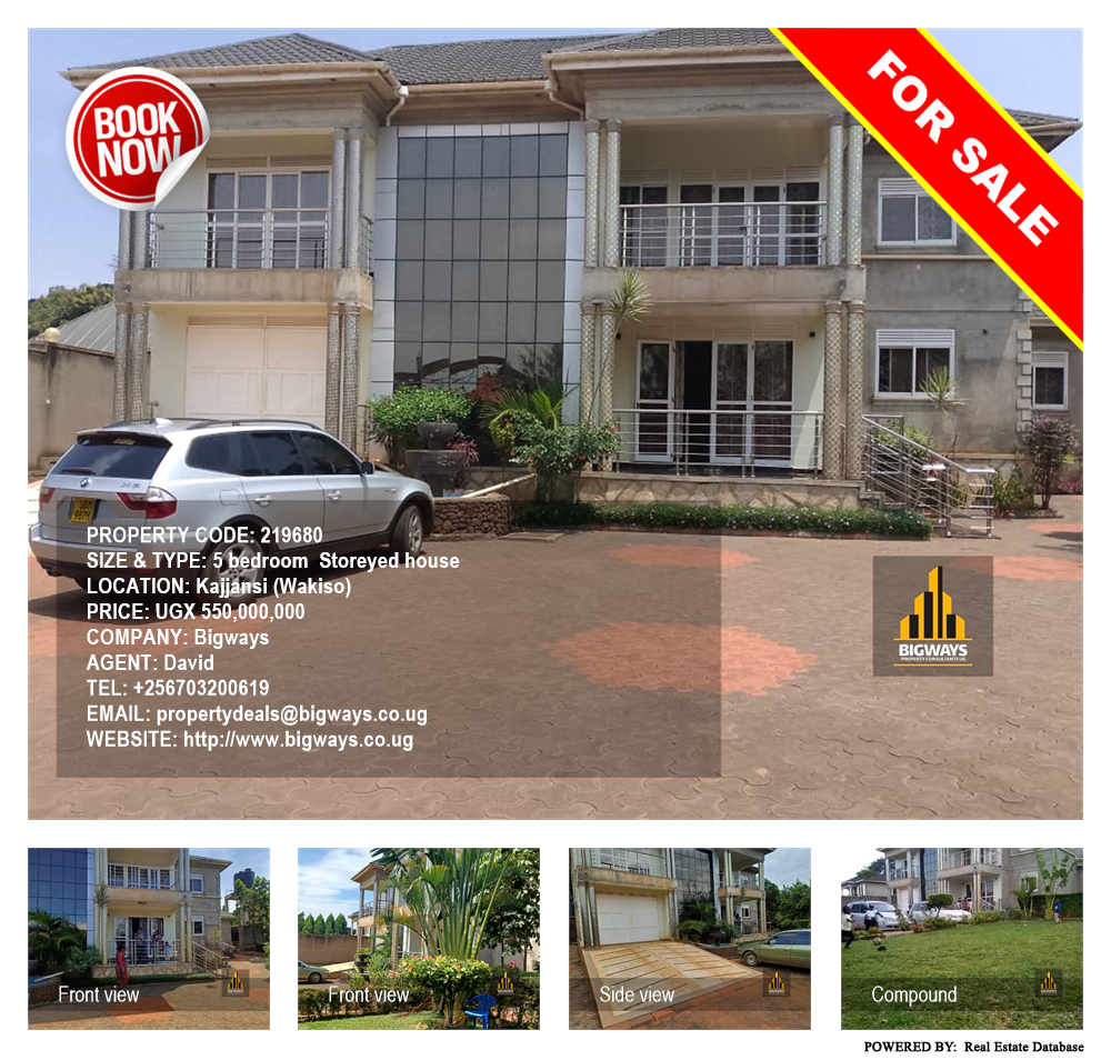 5 bedroom Storeyed house  for sale in Kajjansi Wakiso Uganda, code: 219680