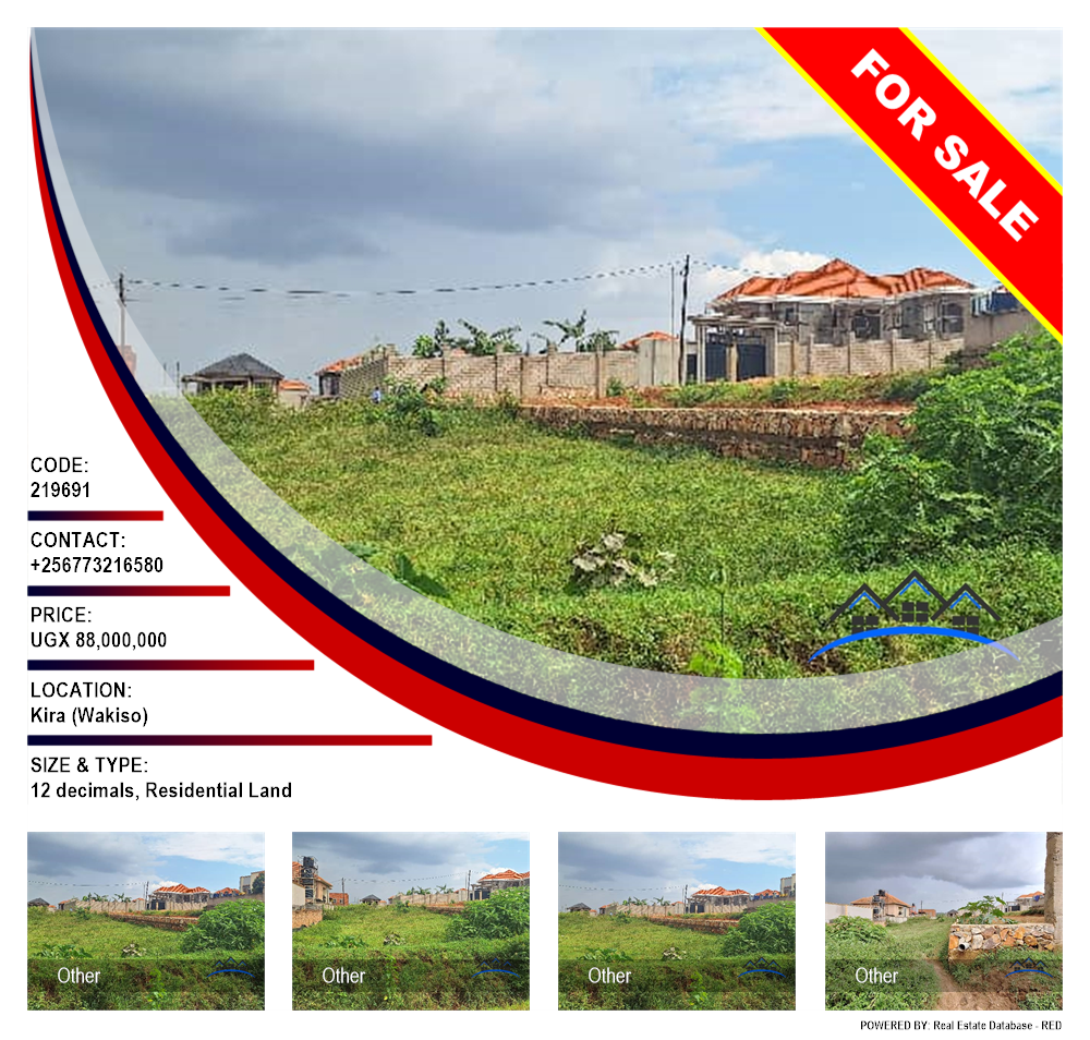 Residential Land  for sale in Kira Wakiso Uganda, code: 219691