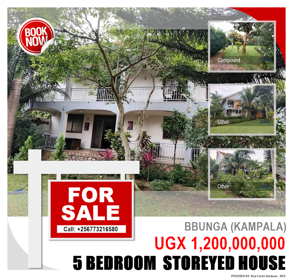 5 bedroom Storeyed house  for sale in Bbunga Kampala Uganda, code: 219696