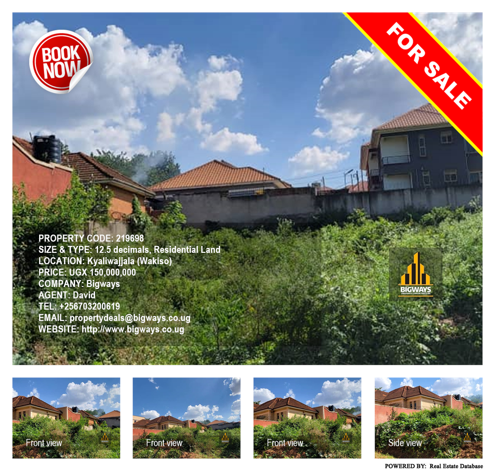 Residential Land  for sale in Kyaliwajjala Wakiso Uganda, code: 219698