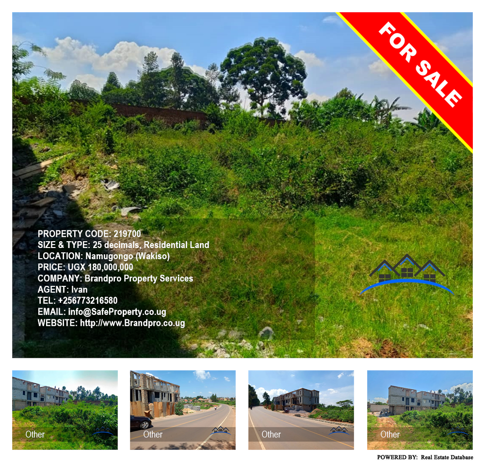 Residential Land  for sale in Namugongo Wakiso Uganda, code: 219700