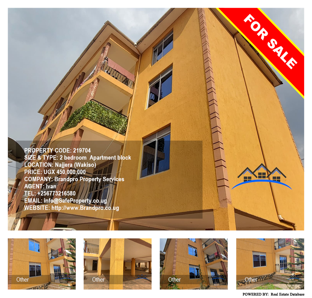 2 bedroom Apartment block  for sale in Najjera Wakiso Uganda, code: 219704