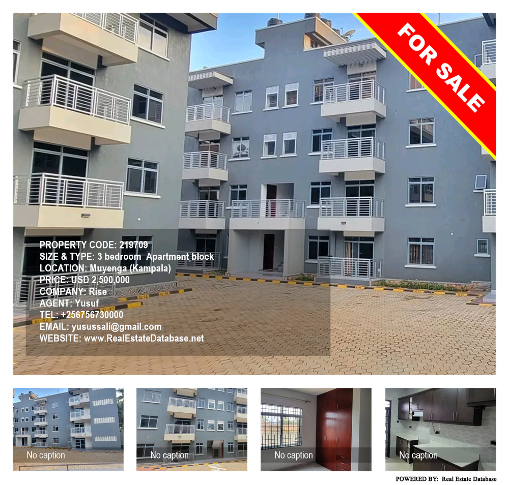 3 bedroom Apartment block  for sale in Muyenga Kampala Uganda, code: 219709