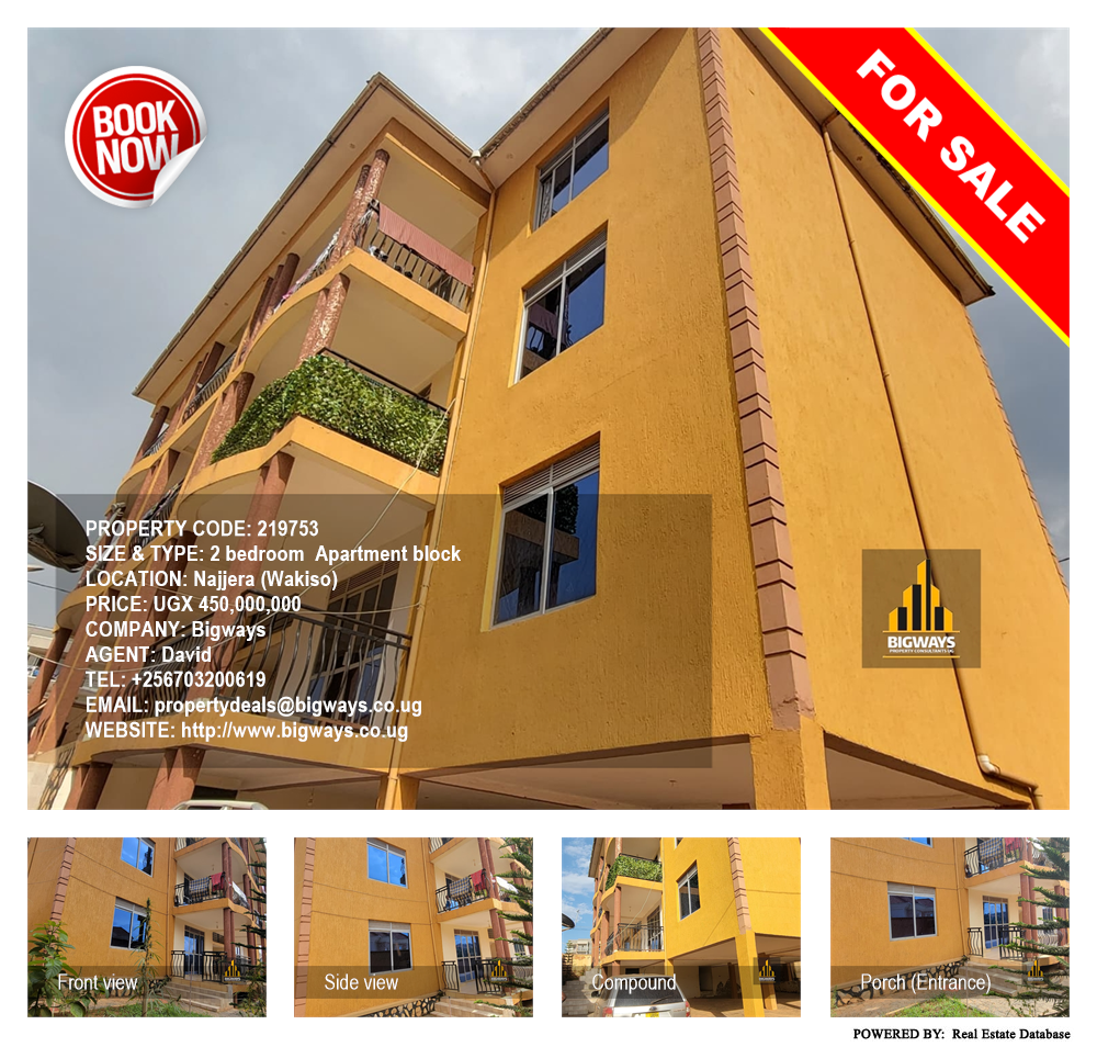 2 bedroom Apartment block  for sale in Najjera Wakiso Uganda, code: 219753