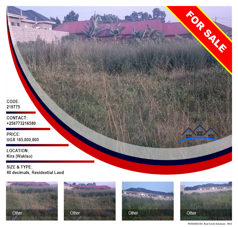 Residential Land  for sale in Kira Wakiso Uganda, code: 219775