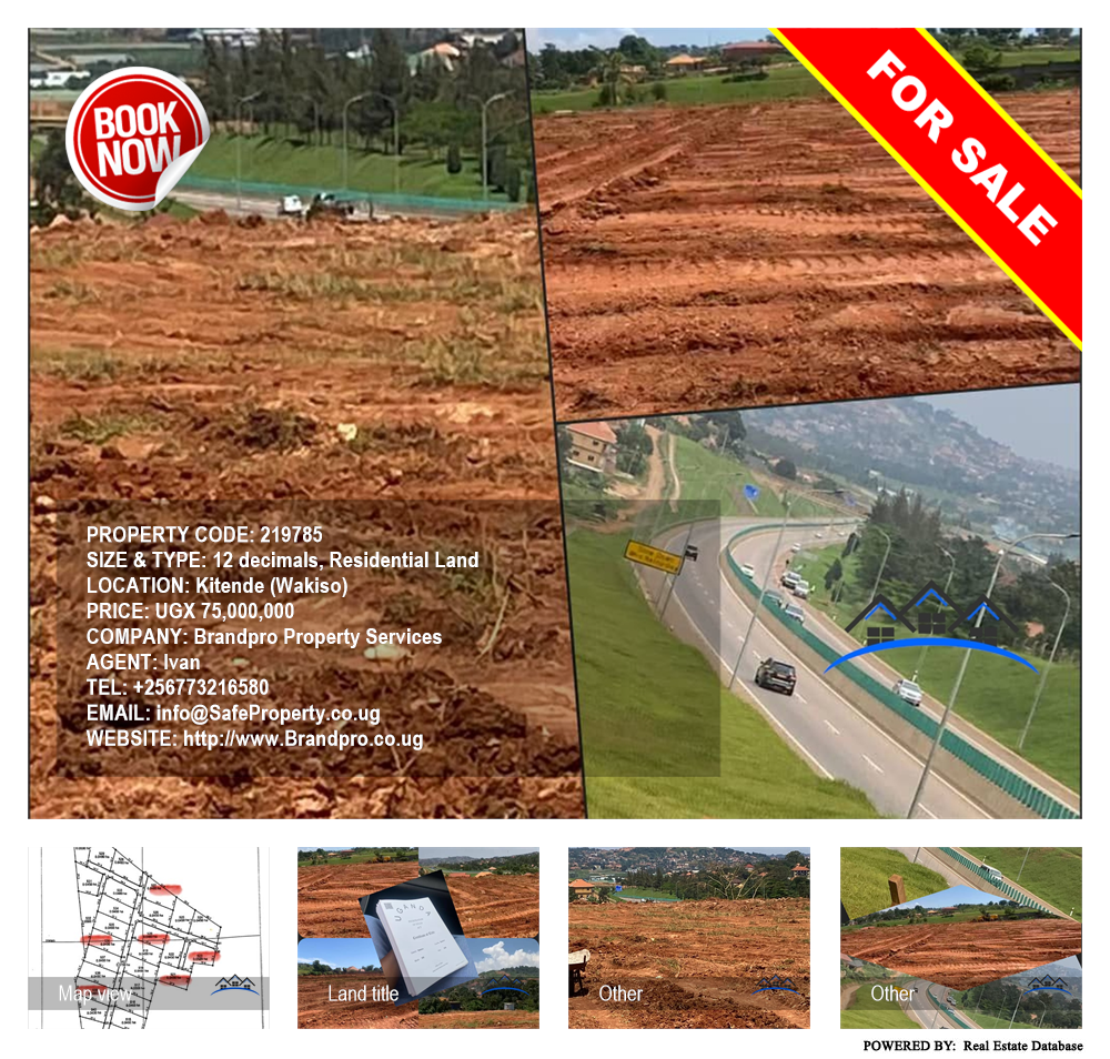 Residential Land  for sale in Kitende Wakiso Uganda, code: 219785