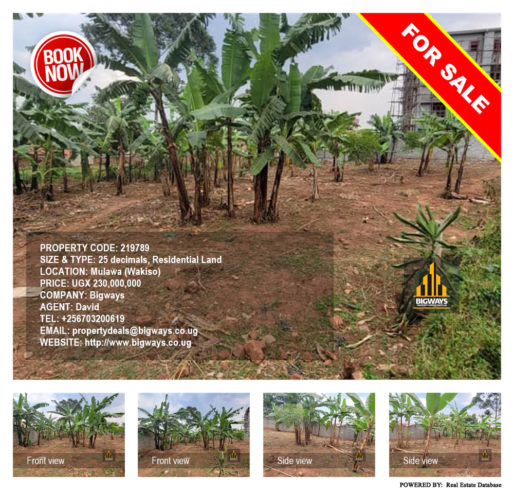 Residential Land  for sale in Mulawa Wakiso Uganda, code: 219789