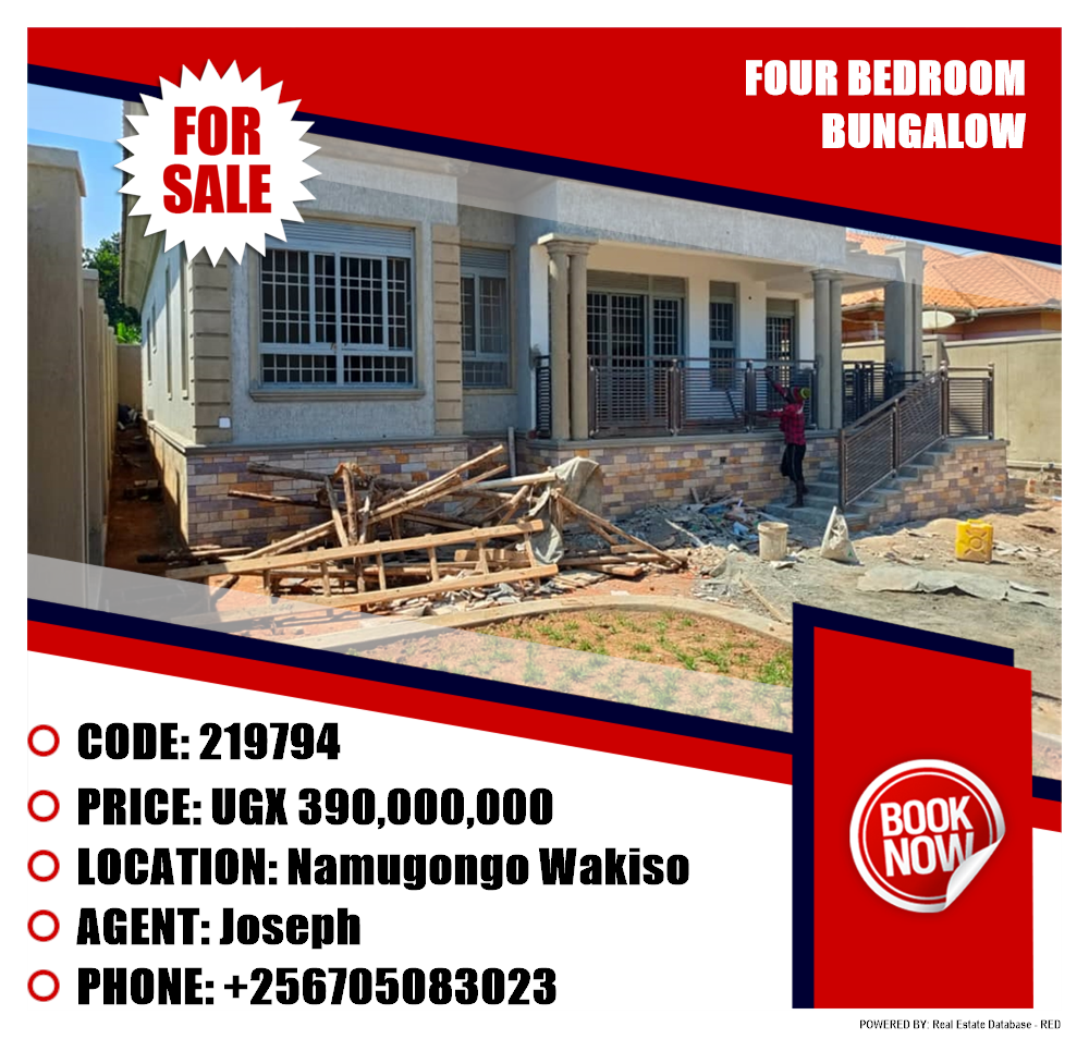 4 bedroom Bungalow  for sale in Namugongo Wakiso Uganda, code: 219794