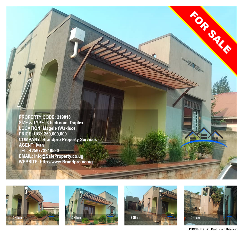 3 bedroom Duplex  for sale in Magele Wakiso Uganda, code: 219818