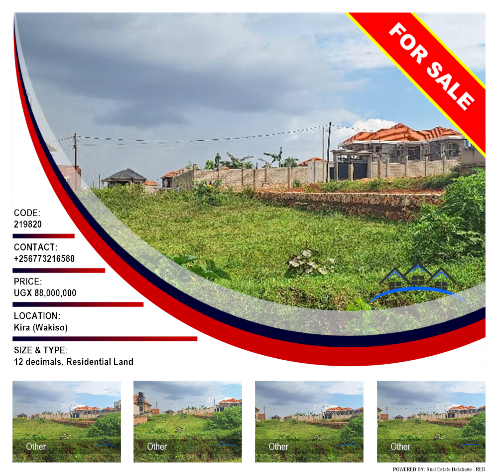 Residential Land  for sale in Kira Wakiso Uganda, code: 219820