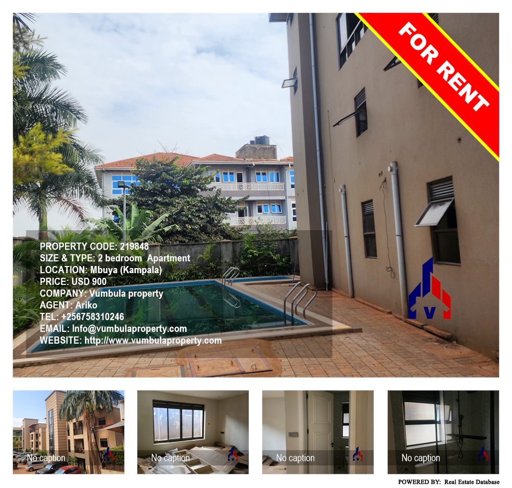 2 bedroom Apartment  for rent in Mbuya Kampala Uganda, code: 219848