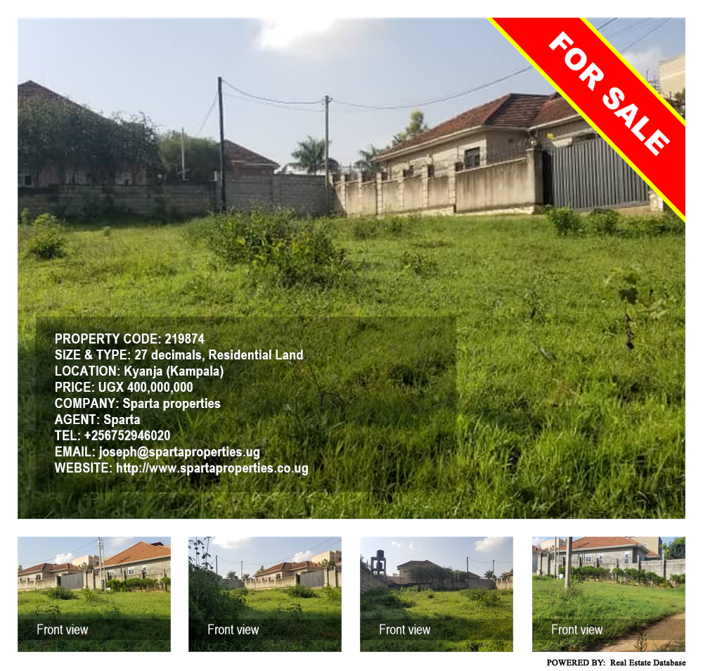 Residential Land  for sale in Kyanja Kampala Uganda, code: 219874