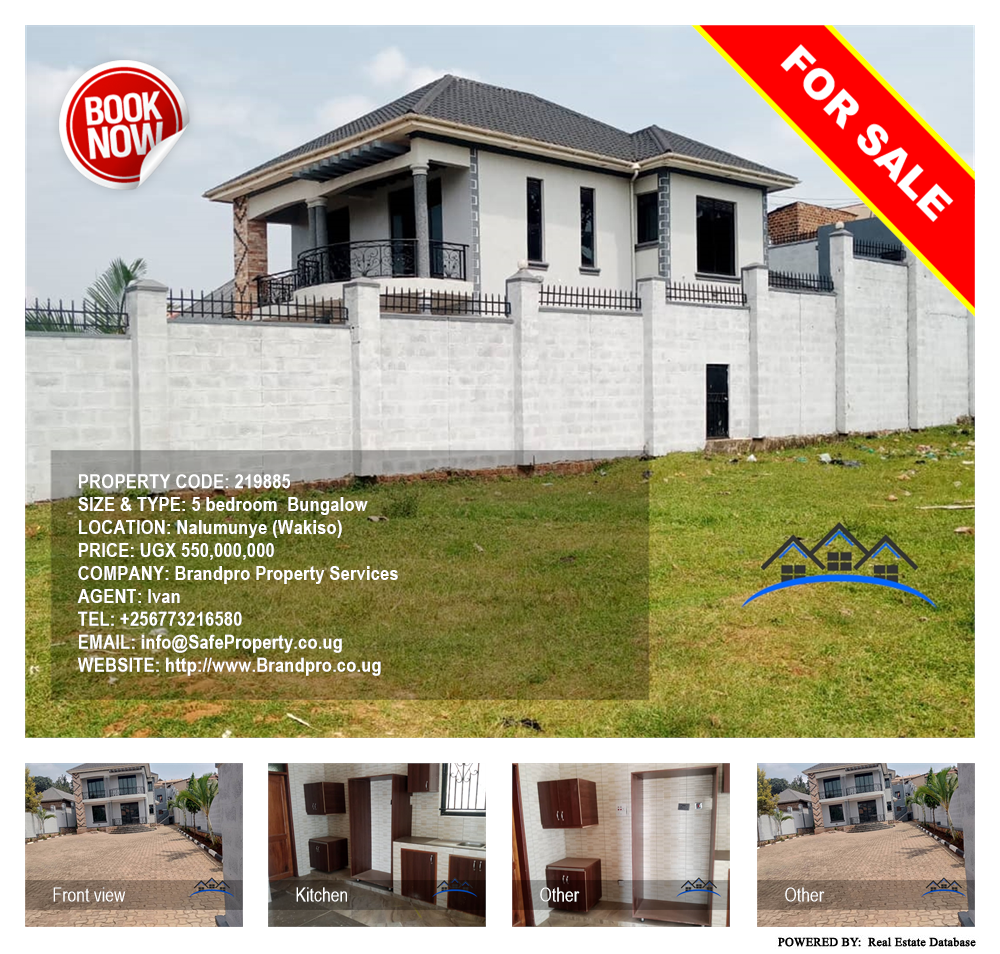 5 bedroom Bungalow  for sale in Nalumunye Wakiso Uganda, code: 219885