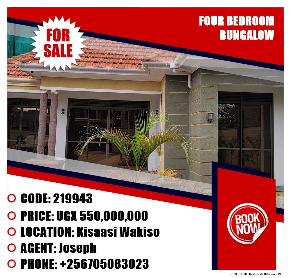 4 bedroom Bungalow  for sale in Kisaasi Wakiso Uganda, code: 219943