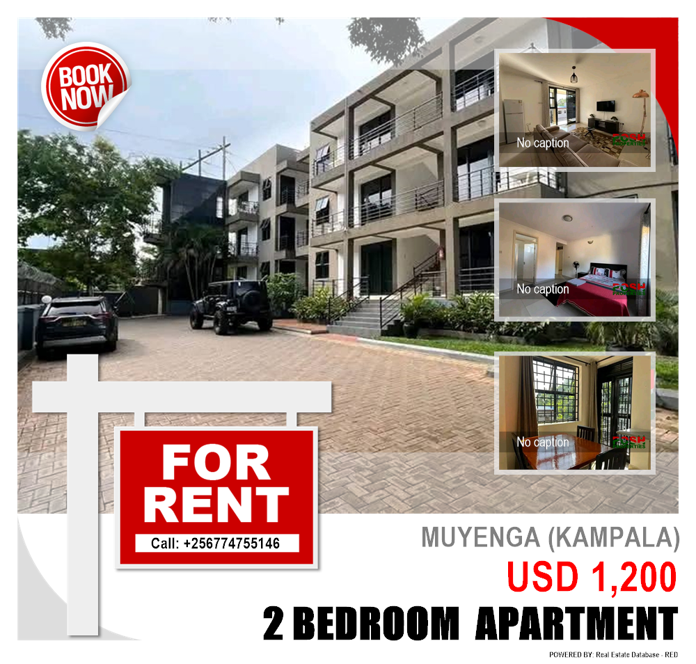 2 bedroom Apartment  for rent in Muyenga Kampala Uganda, code: 219960