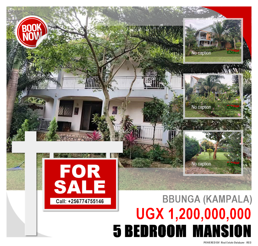 5 bedroom Mansion  for sale in Bbunga Kampala Uganda, code: 219965