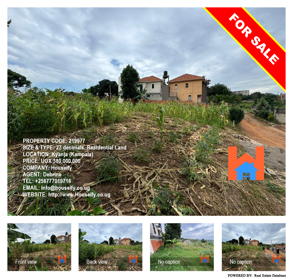 Residential Land  for sale in Kyanja Kampala Uganda, code: 219977