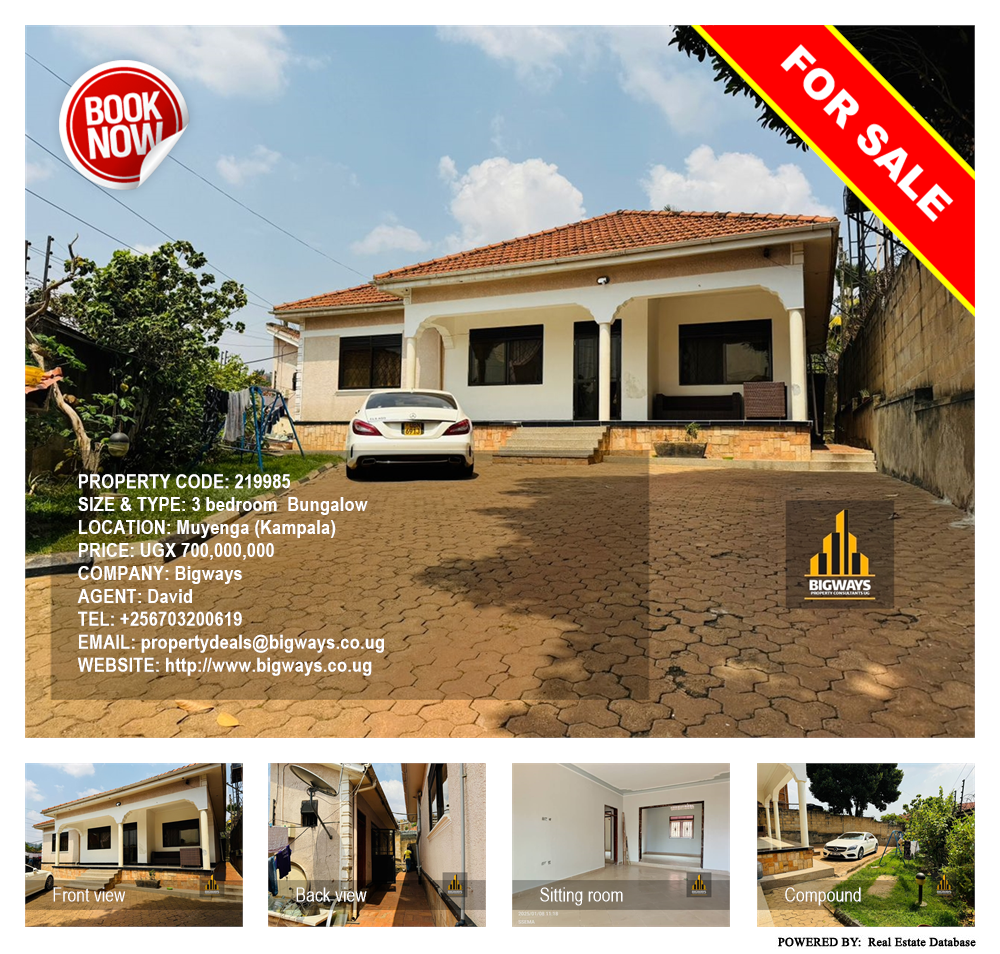 3 bedroom Bungalow  for sale in Muyenga Kampala Uganda, code: 219985